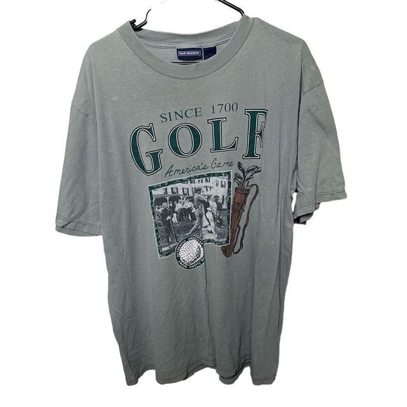 VTG 90s Van Heusen Golf T Shirt Large - Picture 1 of 3